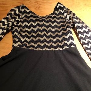 Girls knee length dress.